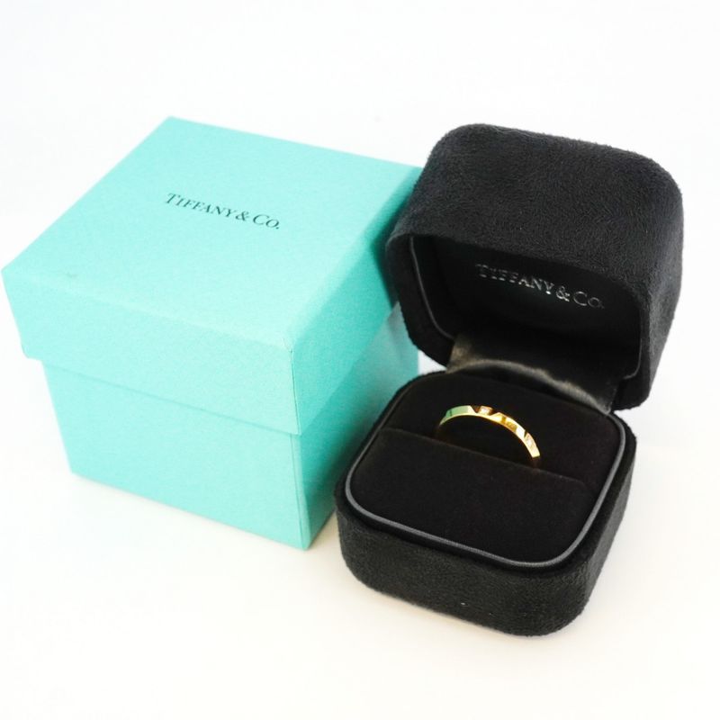 Tiffany & Co Ring True 18k Pink Gold Pink Gold Diamond Size 13.5 Women's