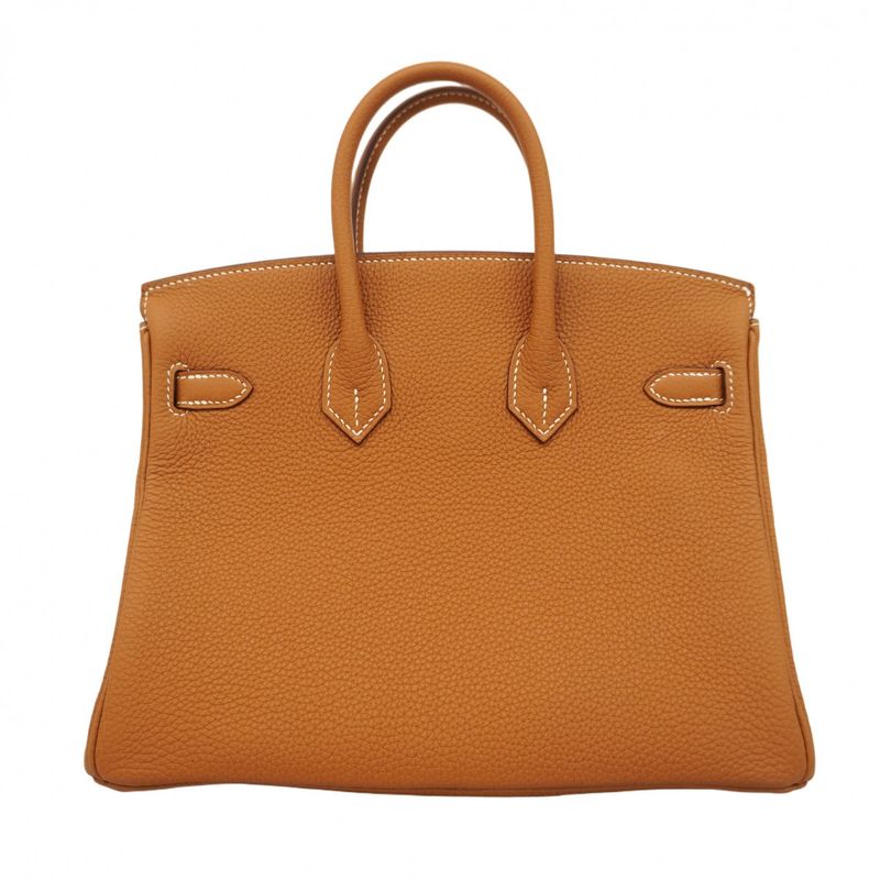 Hermes Handbag Birkin 25 Togo Gold Hardware B Engraved Ladies