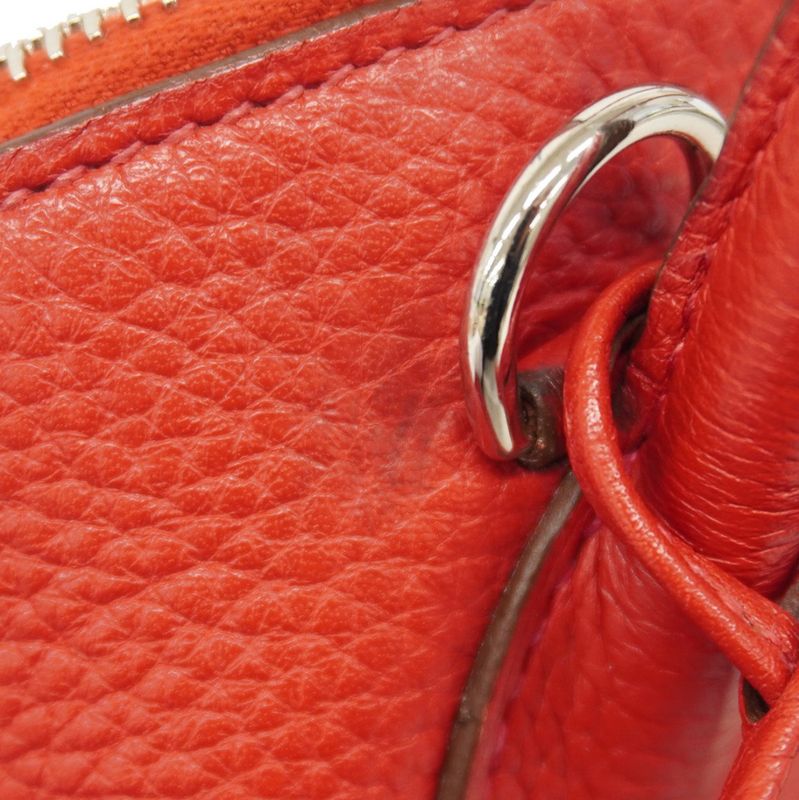 Hermes Handbag Bolide 35 Taurillon Clemence Rouge Cazac Silver Hardware Q