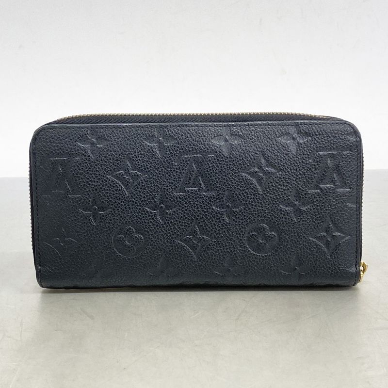 Louis Vuitton Long Wallet Monogram ・empreinte Zippy Wallet M60571 Noir Black