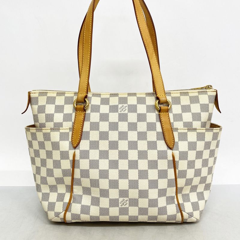 Louis Vuitton Tote Bag Damier Azure Totally PM N51261 White Ladies