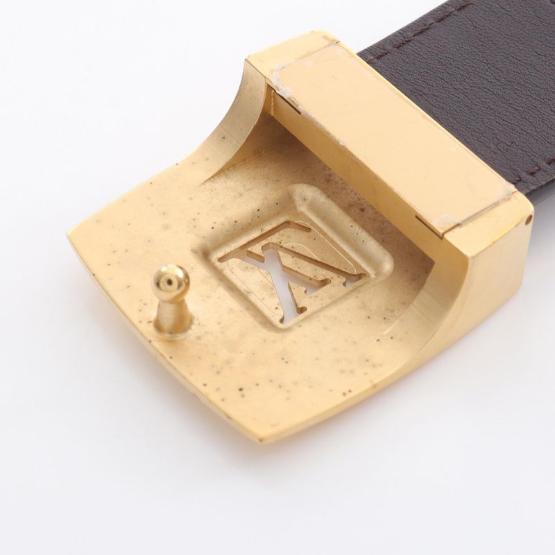 Louis Vuitton Belt Suntulle LV Cut M6887 Leather Belt Women's Used B