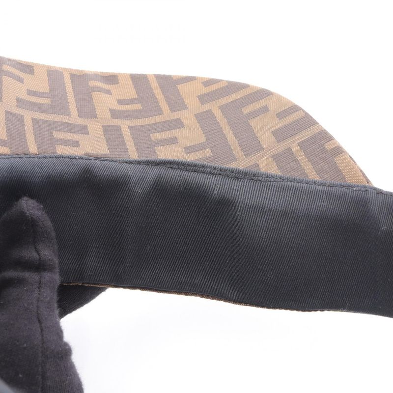 Fendi Sun Visor Zucca Nylon Sun Visor Ladies Used B