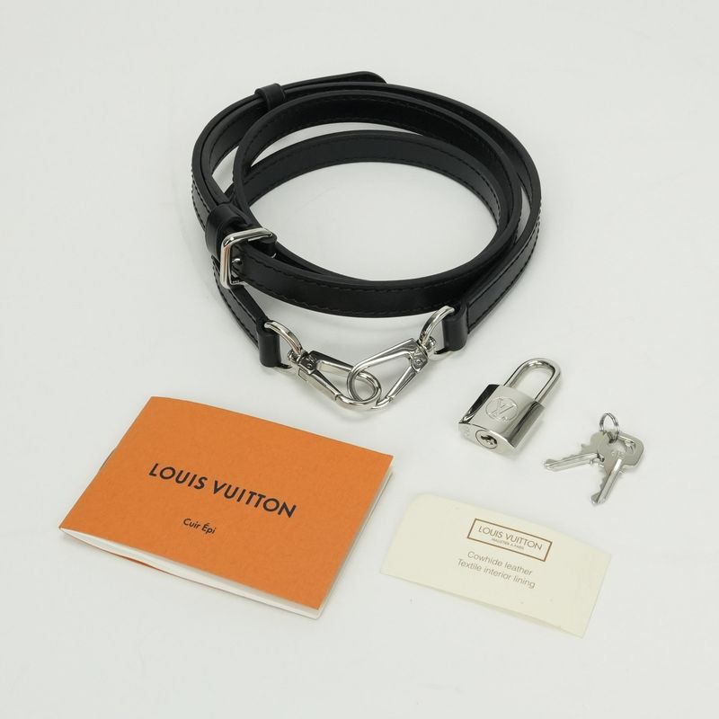 Louis Vuitton Cannes Bag Tote Bag Shoulder Bag Epi Leather Black Silver