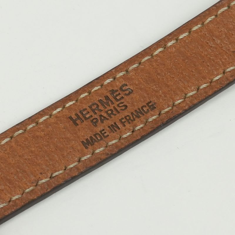 Hermes Shoulder Strap Pigskin Gold Brown Hardware
