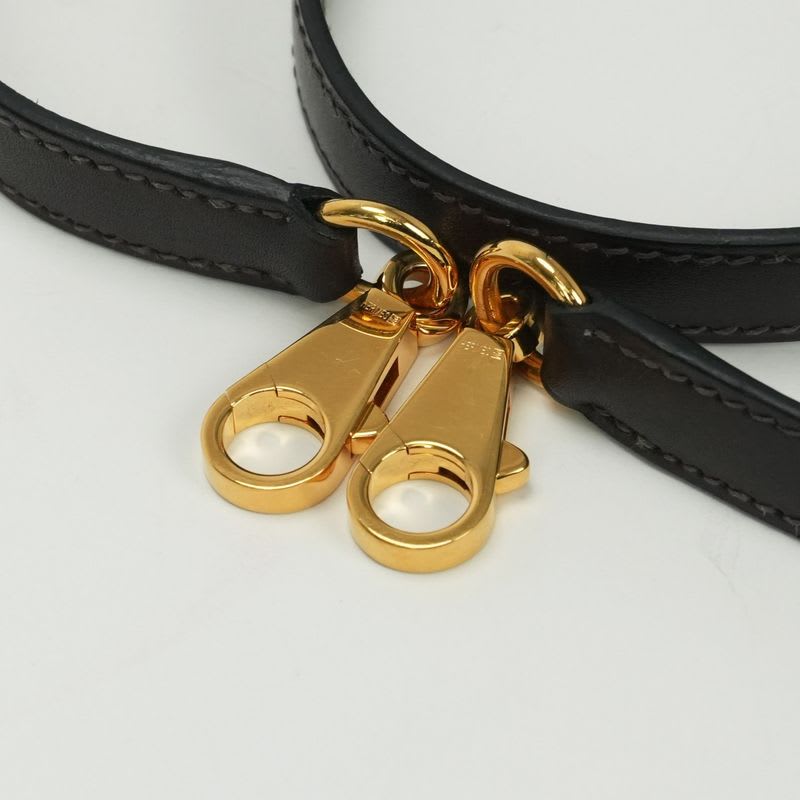 Hermes Shoulder Strap Box Calf Brown Tea Gold Hardware