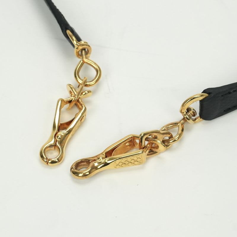 Hermes Shoulder Strap Others Courchevel Noir Black