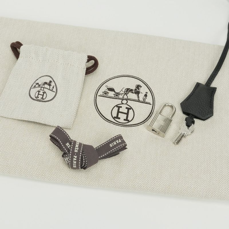 Hermes Birkin 40 Birkin 40 Bag Tote Bag Togo Noir Black Silver Hardware