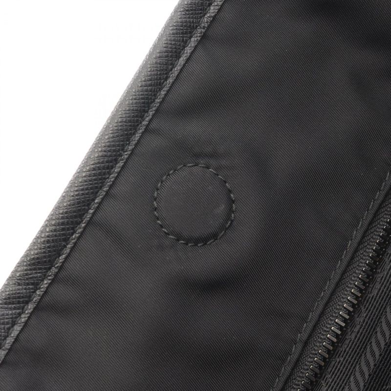 Prada Tote Bag Cahier Trompe L'oeil Black Green Red Nylon Saffiano Leather