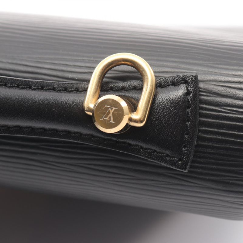 Louis Vuitton Handbag Monceau M52122 Noir Black Leather Monceau Ladies Used C