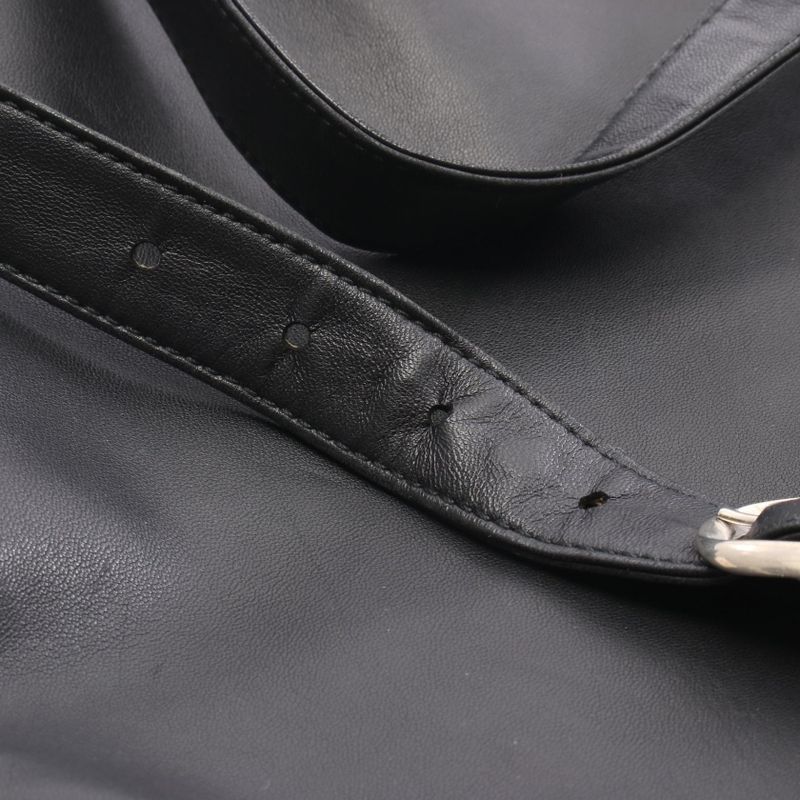 Loewe Shoulder Bag Flamenco Old Shape Anagram Black Leather Flamenco Shoulder