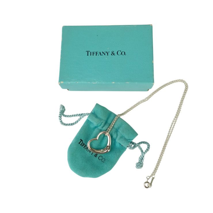 Tiffany & Co Necklace Elsa Peretti Open Heart Sv 925 Big