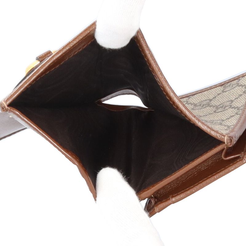 Gucci Card Case Wallet Horsebit 1955 Bifold Wallet GG Supreme Canvas 621887