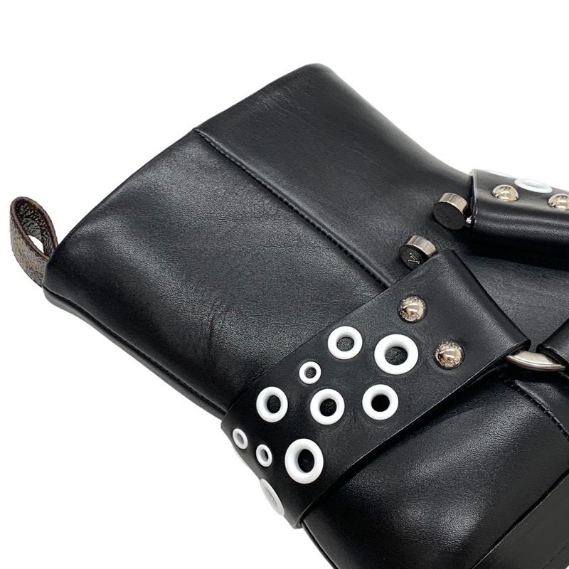 Louis Vuitton Rhapsody Line Boots Short Ankle Leather Black
