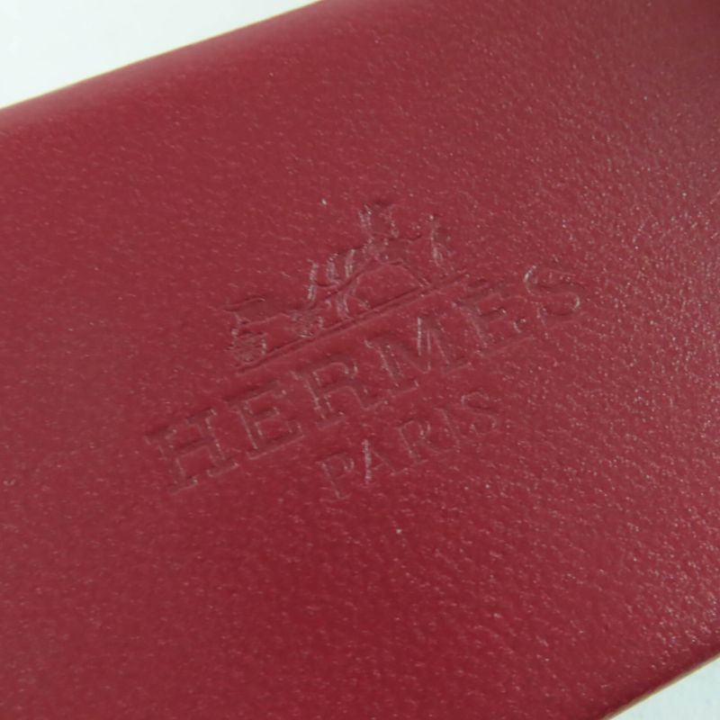 Hermes Dune Silver Hardware Corrie De Chien Leather Sandals Mule Bordeaux 36