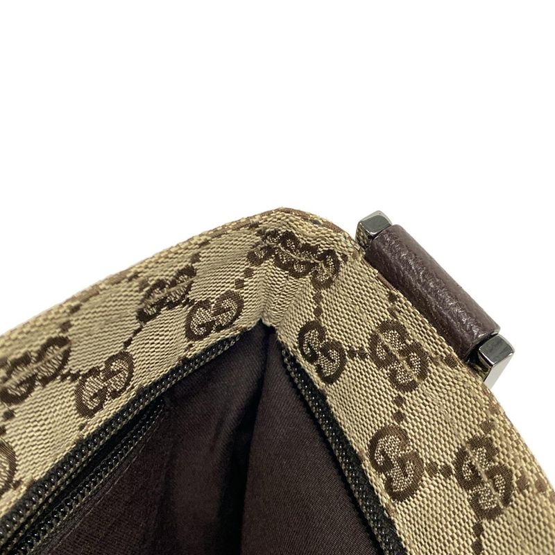 Gucci Shoulder Bag GG Pattern Sherry (web) 146309 Dark Brown X Beige X Multi