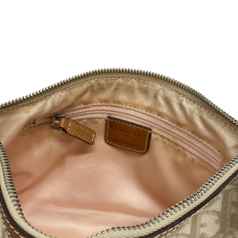 Dior Christian Dior Shoulder Bag Trotter Romantic Ivory X Beige X Brown Leather