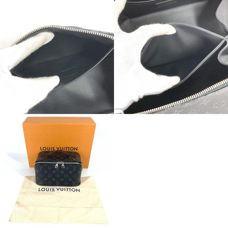 Louis Vuitton Handbag Toiletry Bag Monogram Eclipse Canvas Black