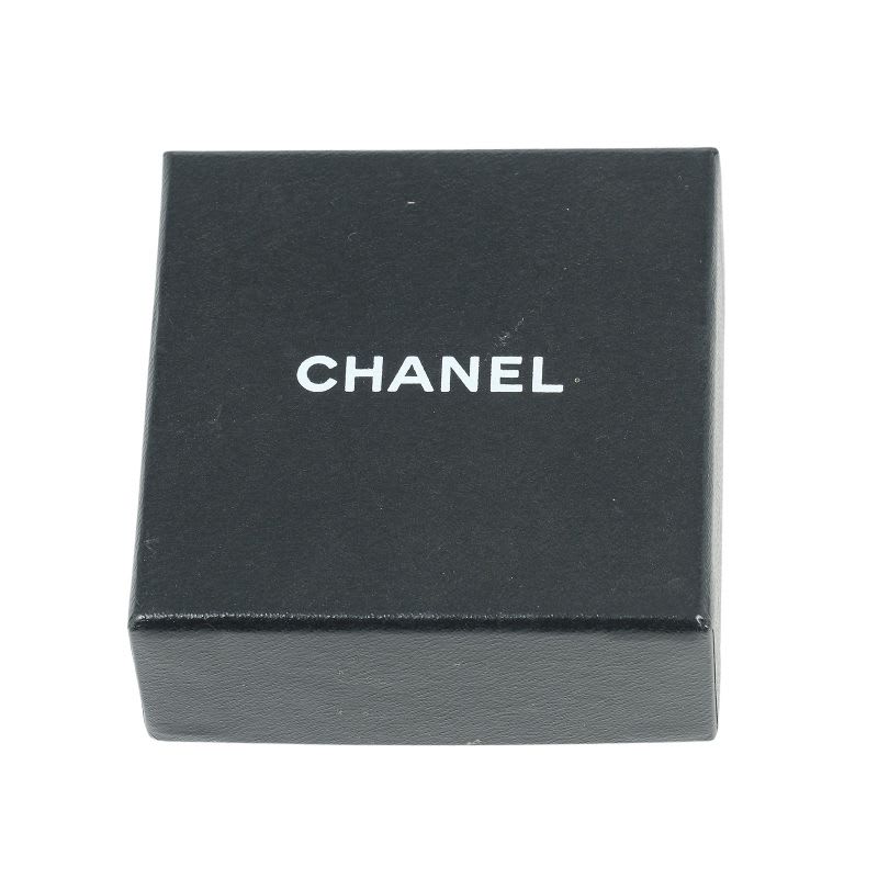 Chanel Double Hoop Silver 925 Women's 27.2 g Earrings