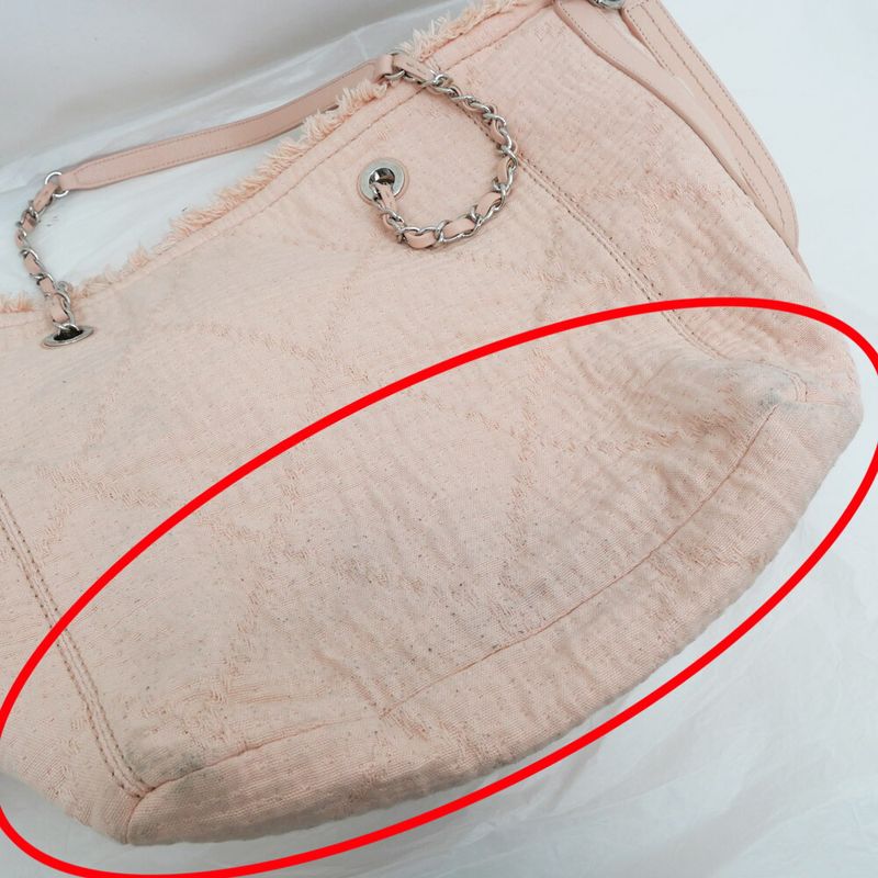 Chanel Large Shopping Bag Tote Hand Silver-hardware A57168 Pink Ladies