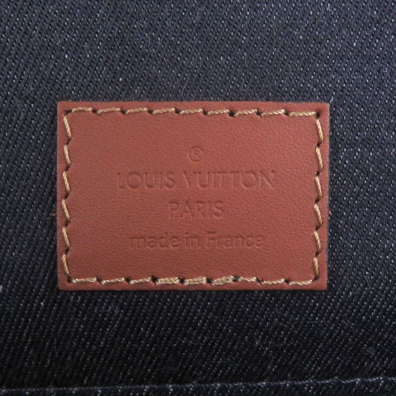 Louis Vuitton Fall Collection Christopher PM Taurillon Leather Denim Interior