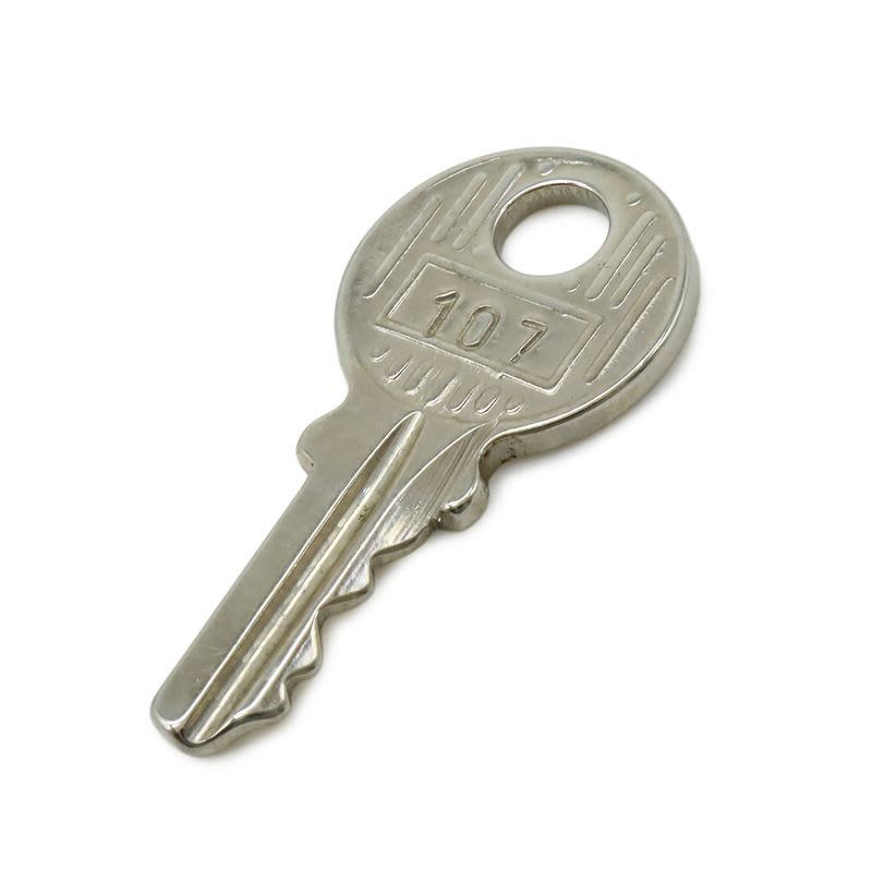 Hermes Cadena Padlock No.107 key Metal Silver