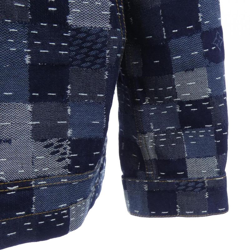 Louis Vuitton Damier Denim Workwear Blouson Jacket Hta 80 Wwio