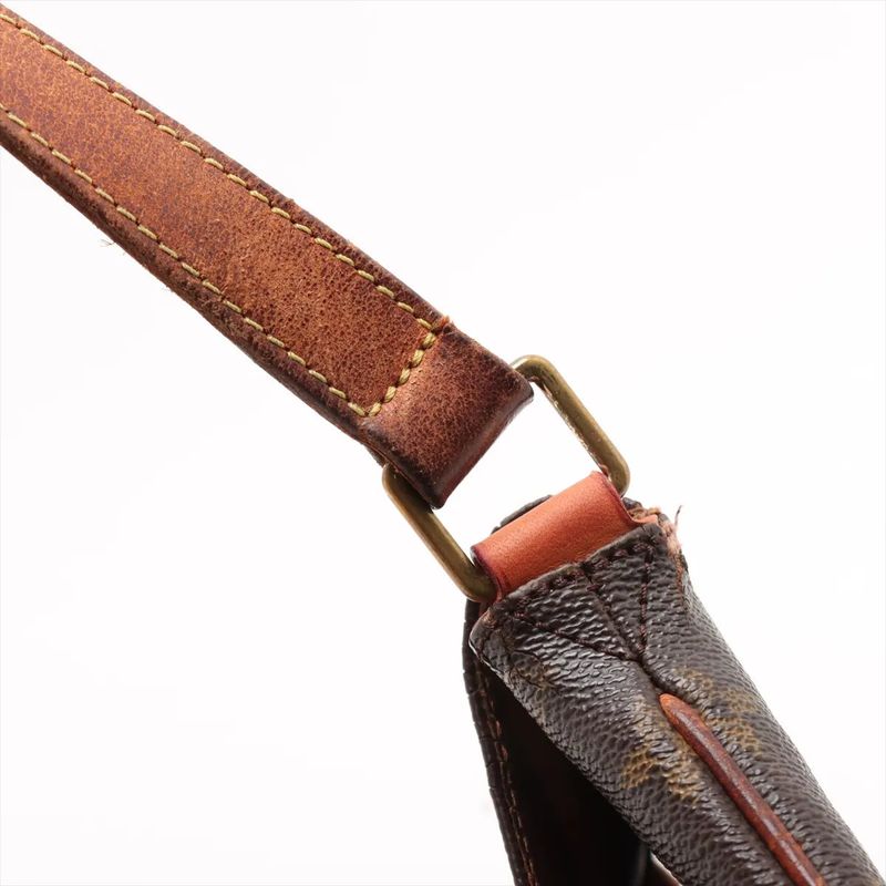 Louis Vuitton Monogram Musette M51256 Leather Shoulder Bag Crossbody Hand
