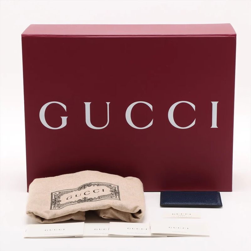 Unused Gucci Bamboo 1947 GG Logo 678489 Leather 2WAY Handbag Crossbody Shoulder