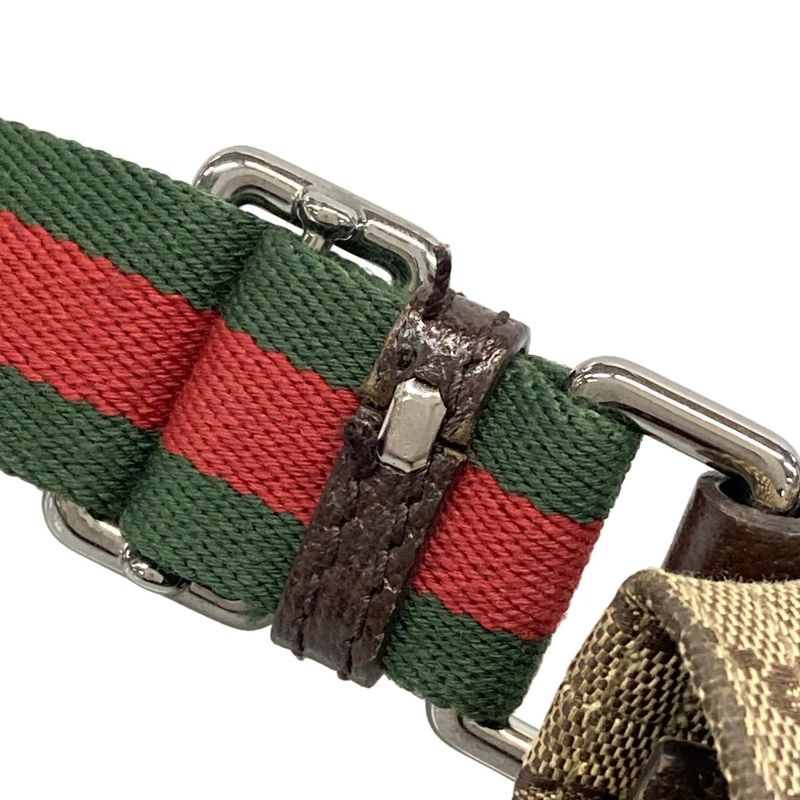 Gucci Shoulder Bag GG Pattern Sherry (web) 189749 Beige X Brown X Dark Brown