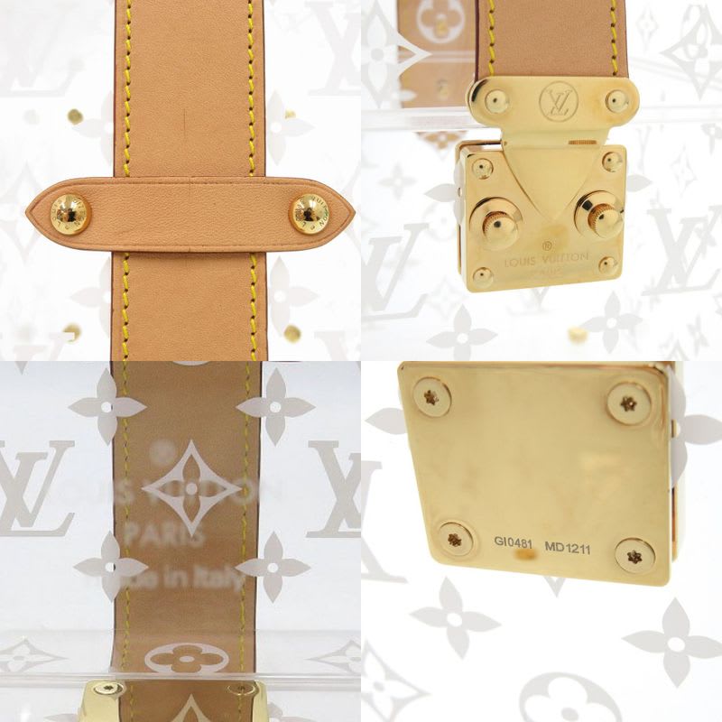 Louis Vuitton Boite Scott Monogram Gi0481 Plexiglas Clear Makeup Box Jewelry