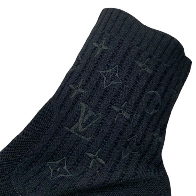 Louis Vuitton Silhouette Line Monogram Boots Short Shoes Fabric Leather