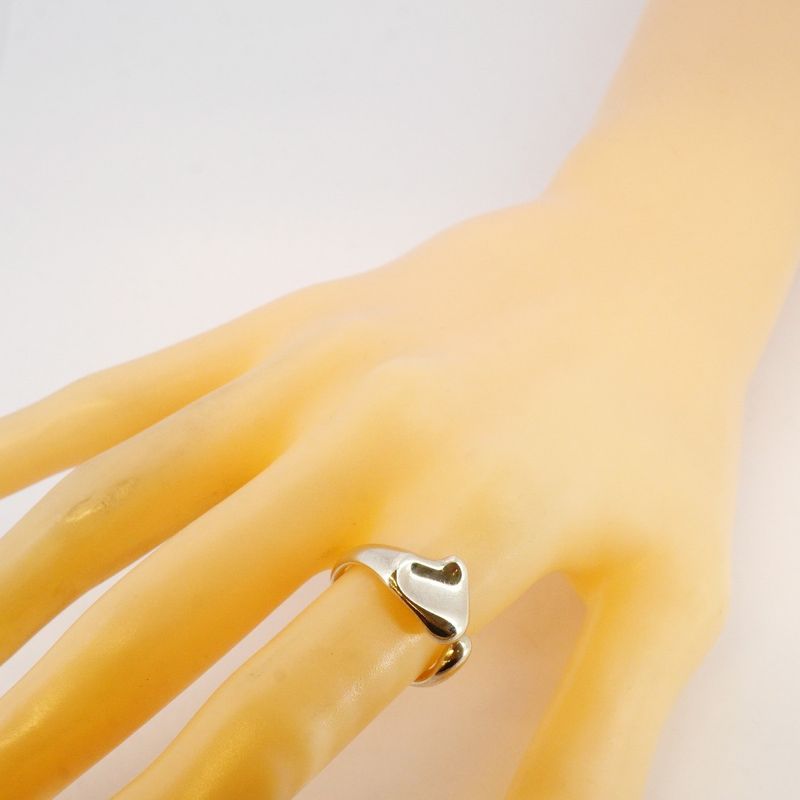 Tiffany & Co Ring Full Heart Silver 925 No 12 Women's
