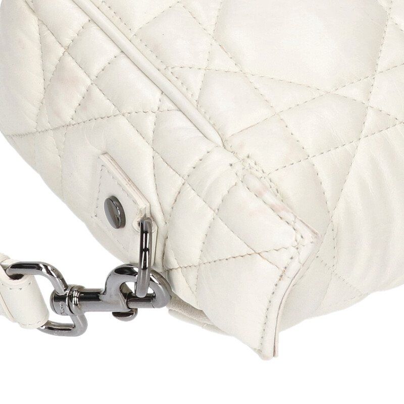 Christian Diorcamp Cannage Leather Shoulder Bag Women's
