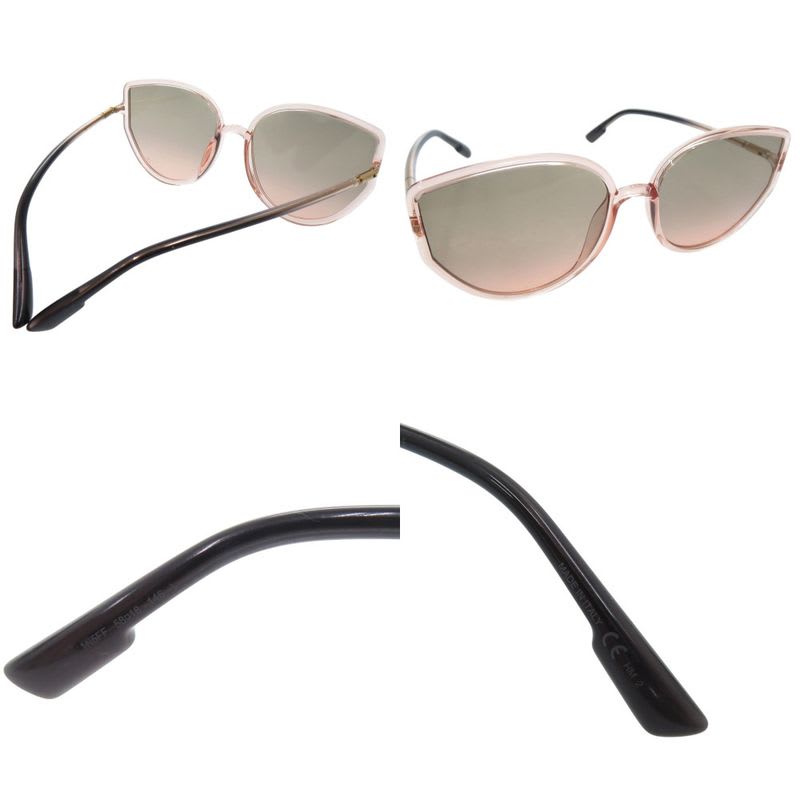 Dior So Stellaire 1 N5 FF Sunglasses Gradient Lens Butterfly Shape Plastic Pink
