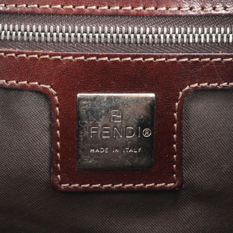 Fendi Denim Mamma Baguette Leather Shoulder Bag Shoulder One Shoulder Tote Hand