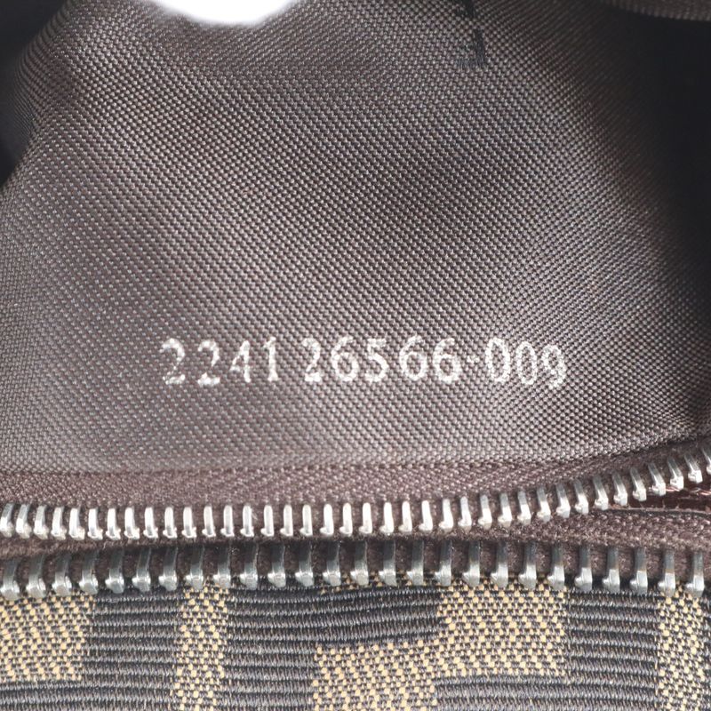 Fendi Zucca Mamma Baguette 26566 Leather Shoulder Bag Shoulder One Shoulder