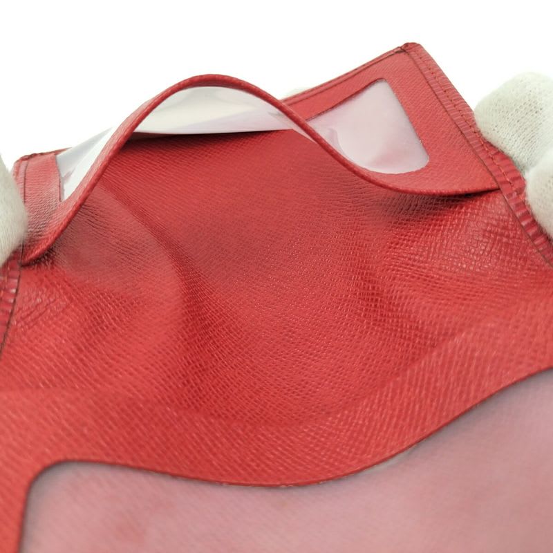 Louis Vuitton Porto 2 Cult Vertical Pass Case Epi Castilian Red