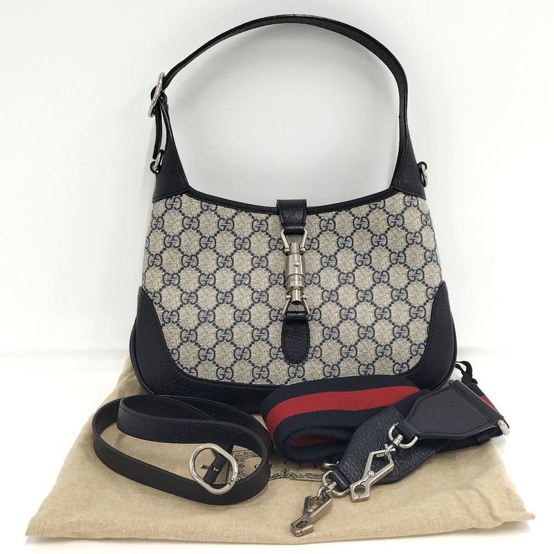 Gucci Jackie 1961 2-Way Handbag GG Supreme PVC Leather
