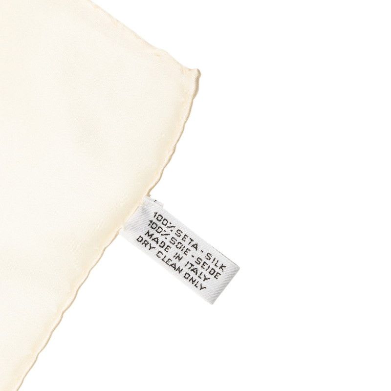 Chanel Jewelry Gem Pattern White Multicolor Silk Ladies