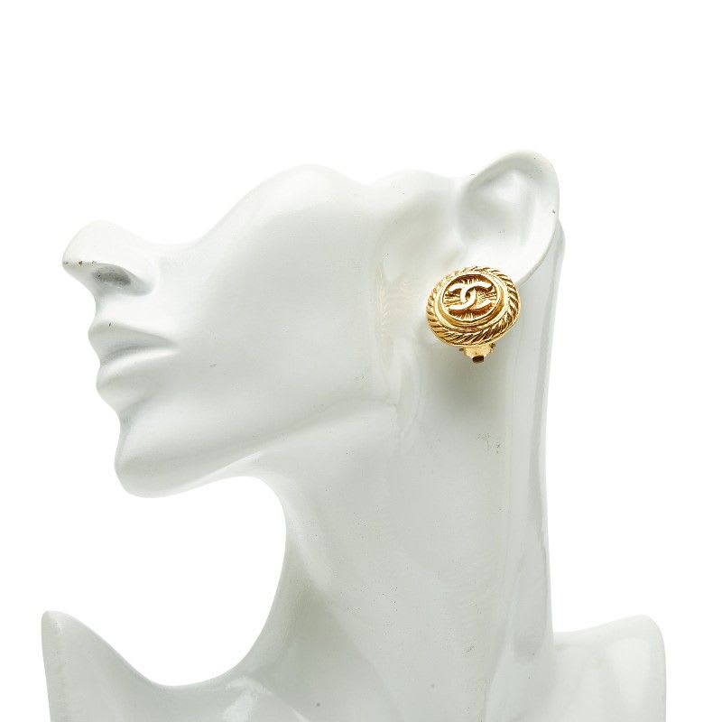 Chanel Vintage Coco Mark Gold Plated Ladies