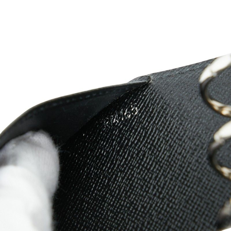 Louis Vuitton Epi Agenda MM R20042 Black Noir Black Leather Women's Louis