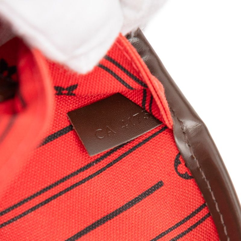 Louis Vuitton Damier Neverfull MM Shoulder Bag Tote Bag N51105 Brown PVC