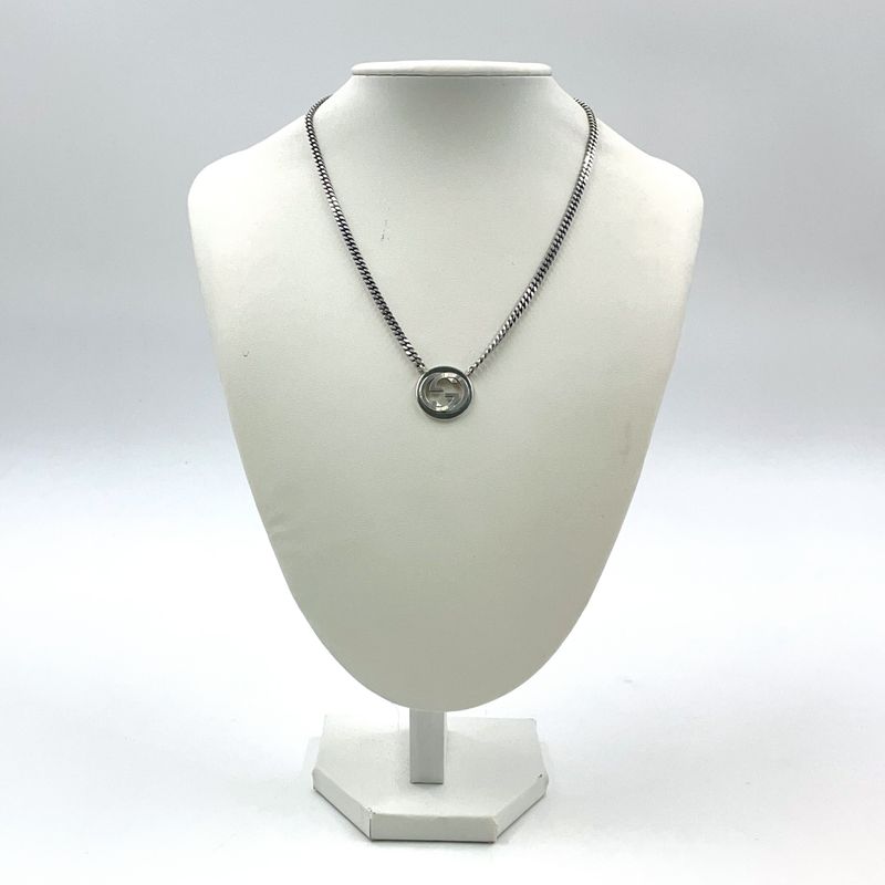 Gucci Interlocking Sv925 Silver Necklace