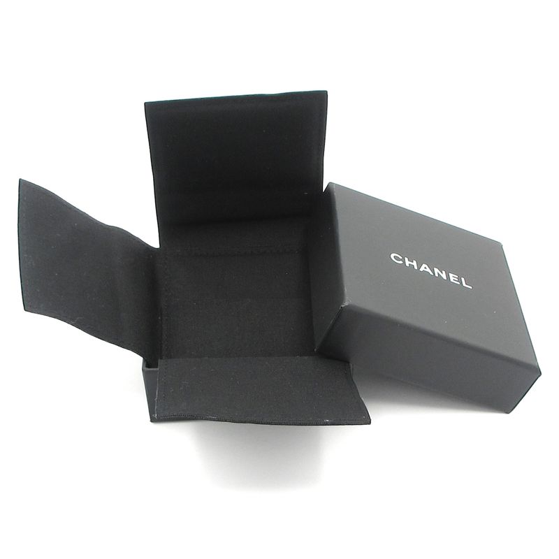 Chanel Earrings Coco Mark Gold X Black X Pink