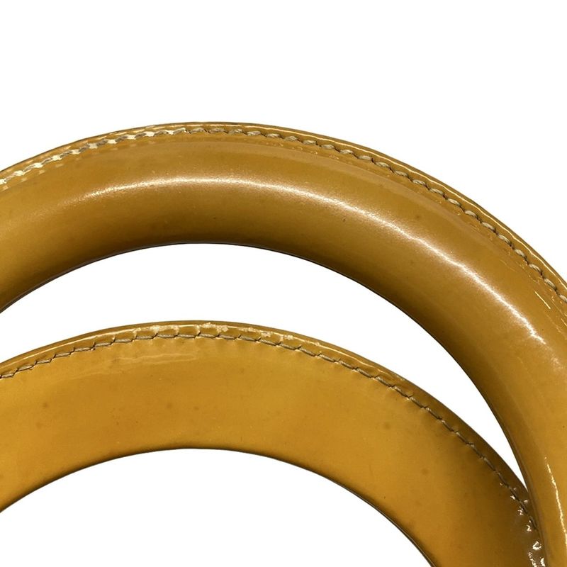 Dior Christian Dior Handbag Lady Dior Large Bag Dark Yellow Leather