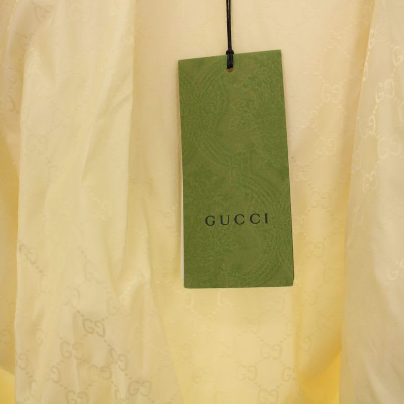 Gucci Web Stripe Fleece Jacket With Tag GG Pattern Switching XS Ivory KH
