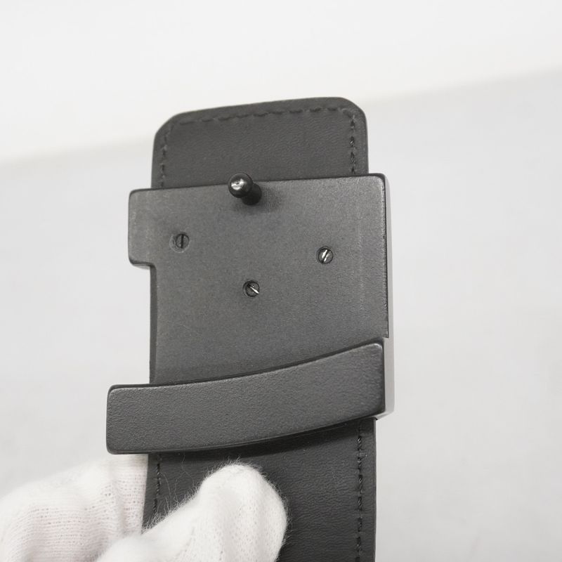 Louis Vuitton Belt Damier Graphite Suntulle LV Initial M9808 Black Men's