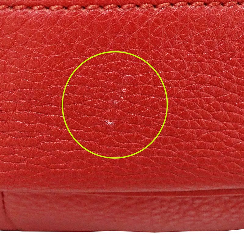 Gucci Bag Shoulder 2-Way Bamboo Leather Red