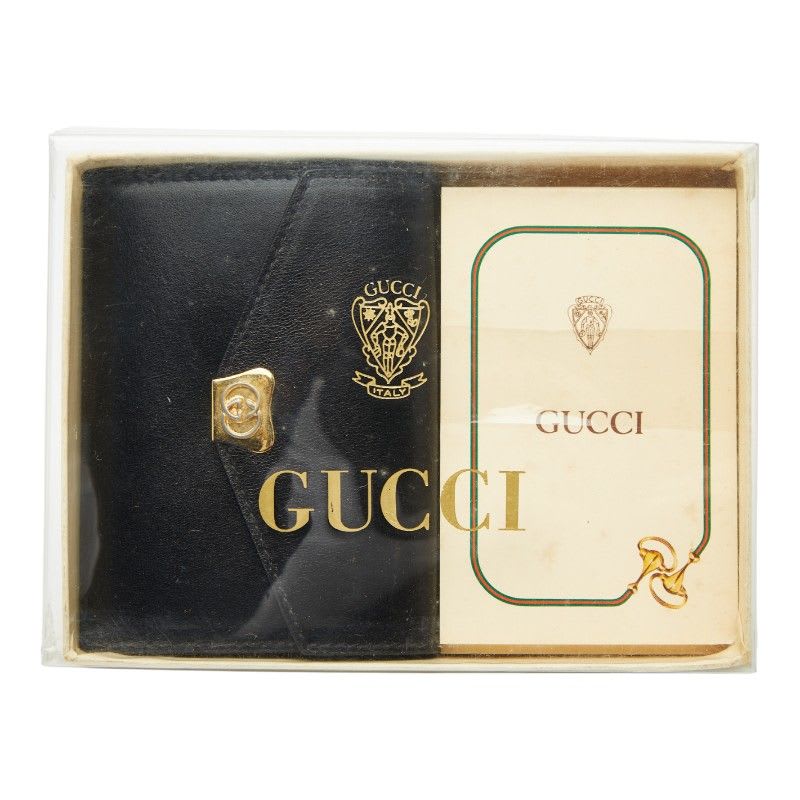 Gucci 031 379 4328 Black Leather Women's